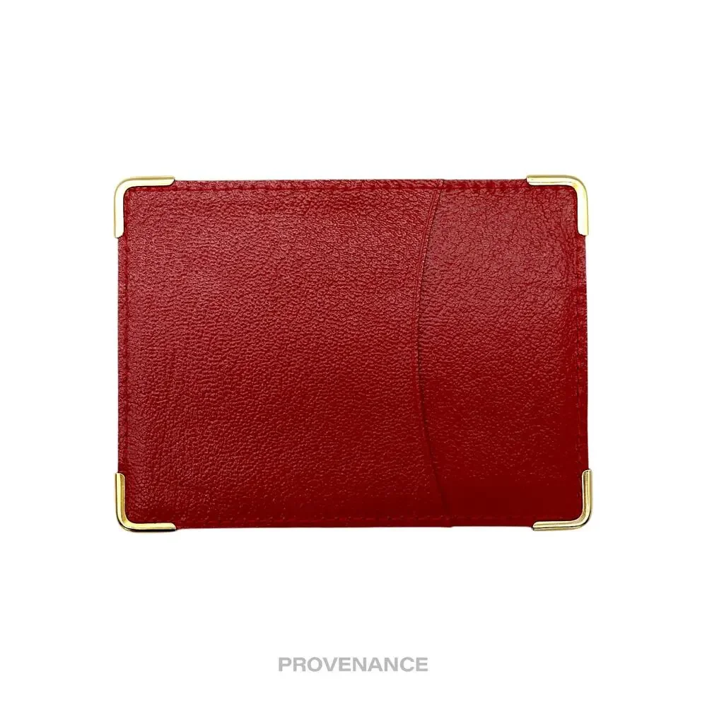 🔴 Rolex Card Holder Wallet - Red Leather II